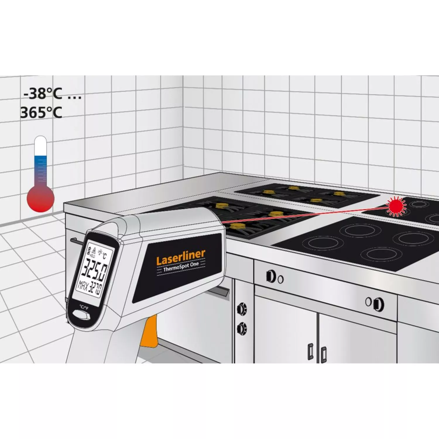 Laserliner ThermoSpot One Thermomètre infrarouge avec laser-image