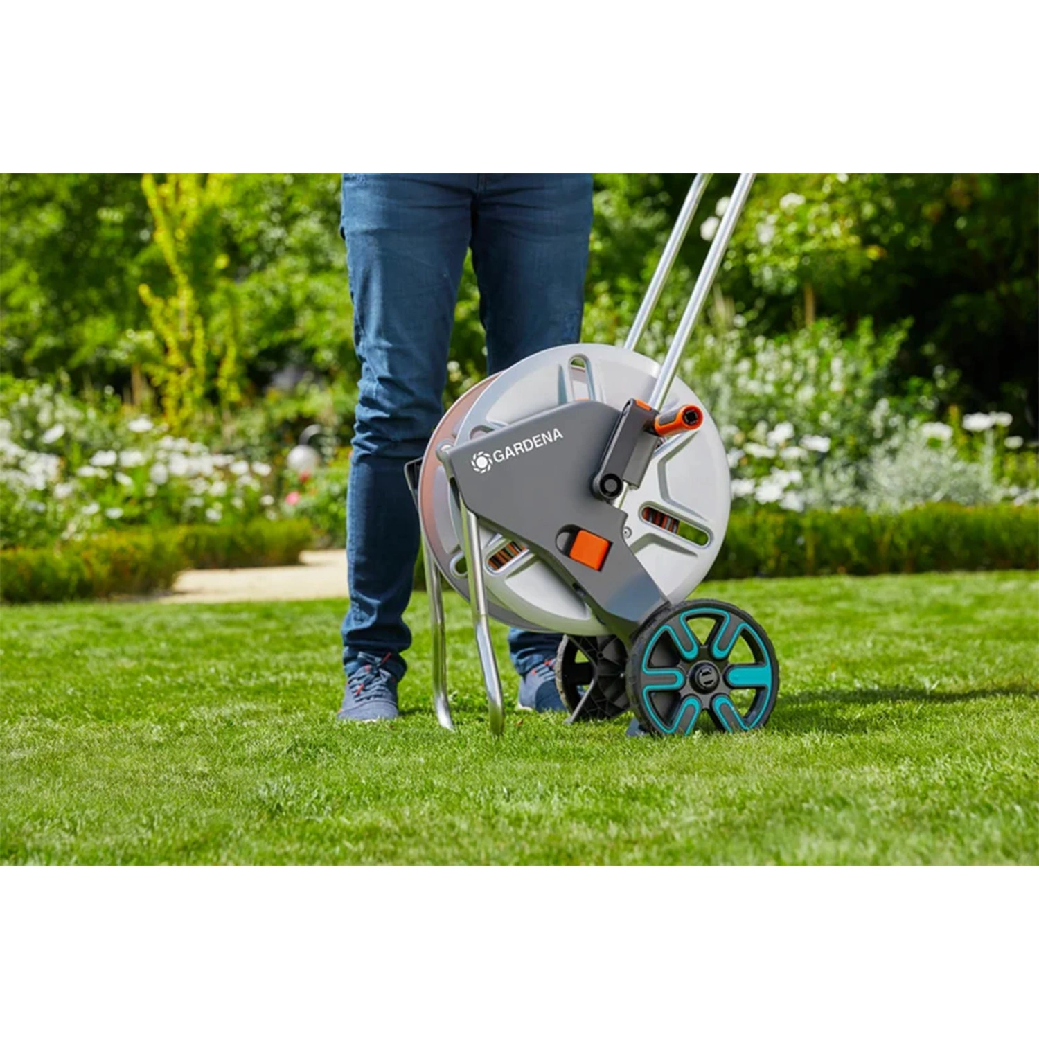 Gardena 18542-20 CleverRoll M Dévidoir métallique monté - 20 m-image