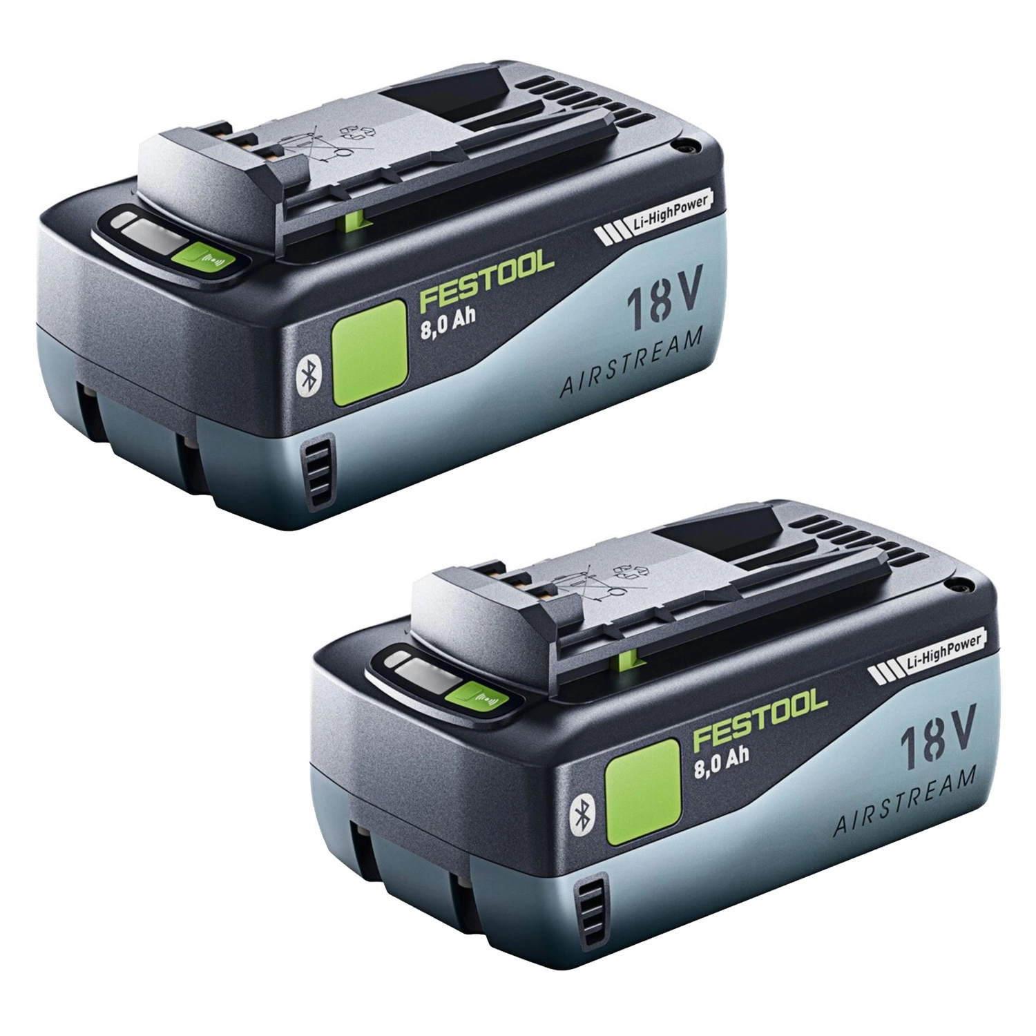 Festool BP 18 Li 8.0 HP-ASI HighPower Batterie - 18V (2pcs)-image