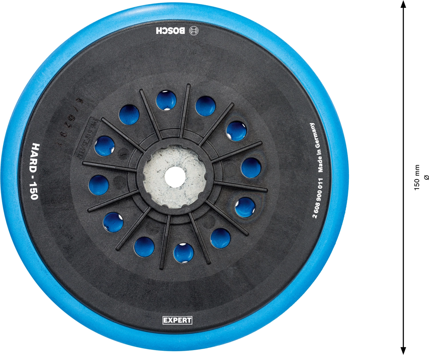 Bosch EXPERT 2608900011 - EXPERT Plateau de ponçage multi-trous dur, 150 mm, GEX-image