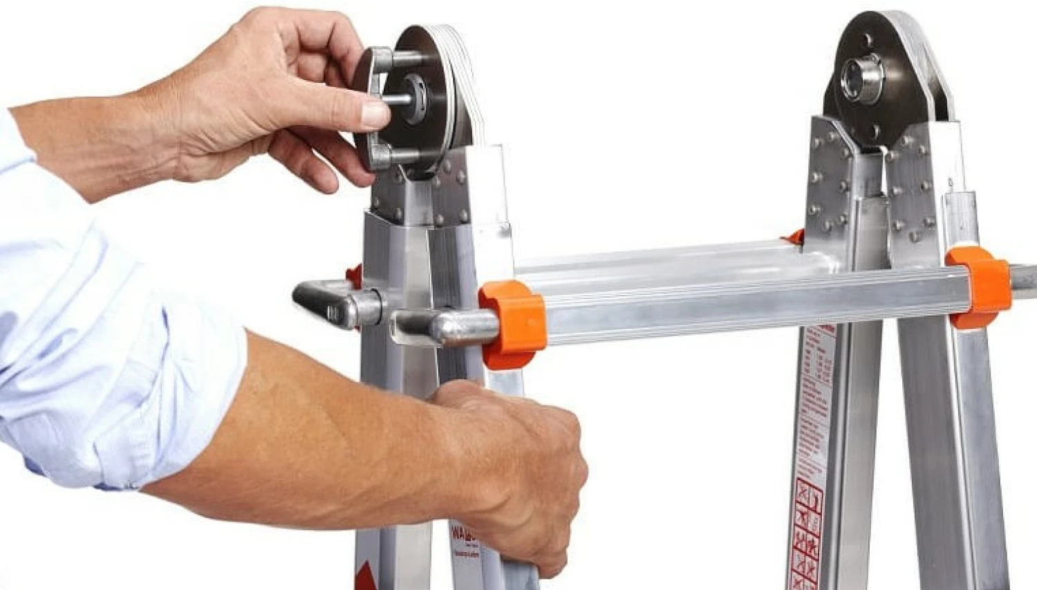 Little Jumbo Waku Model 0 Telescopische vouwladder - max. werkhoogte 3.48m - 4x3 sporten-image