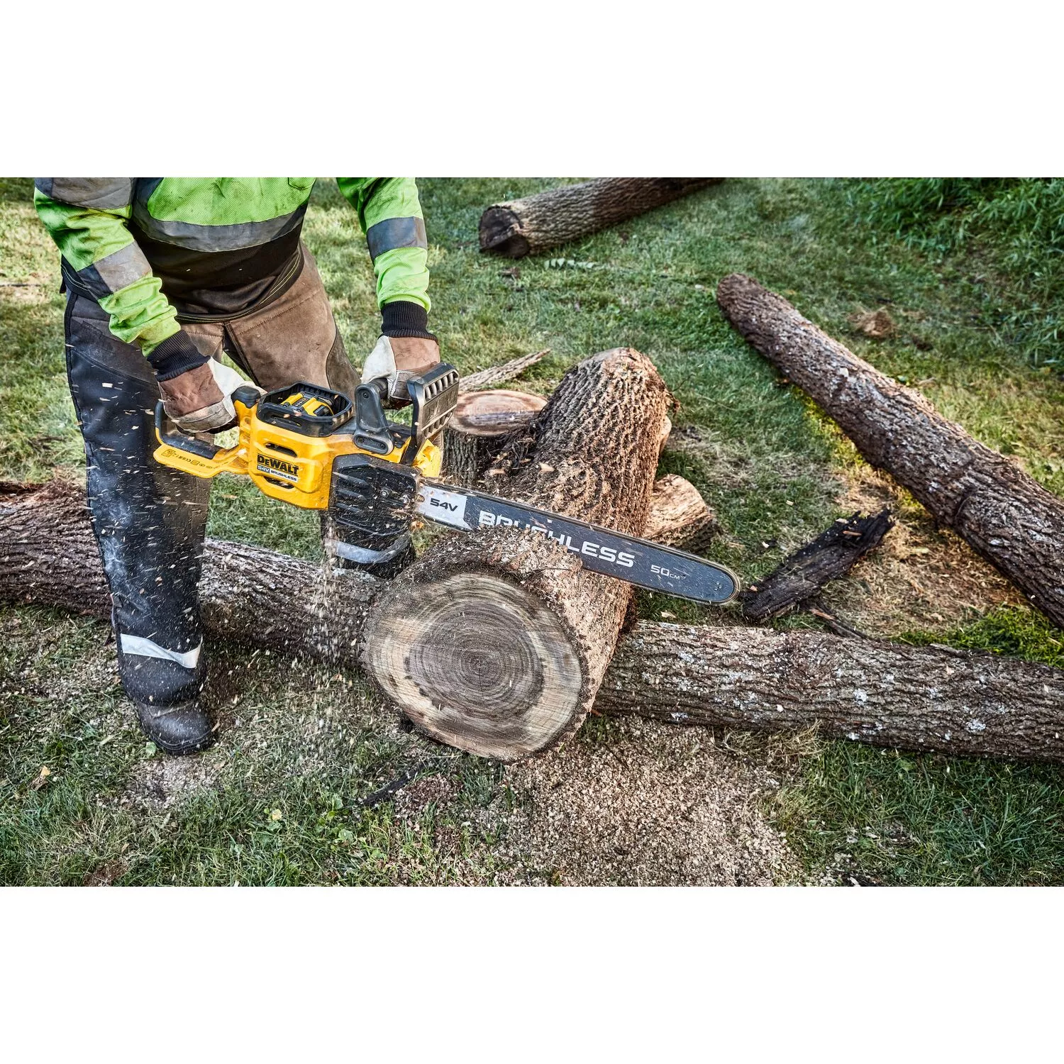 DeWALT DCMCS575X1-QW 54V Li-ion FlexVolt Scie à chaîne sans fil (1x 9.0Ah)-image