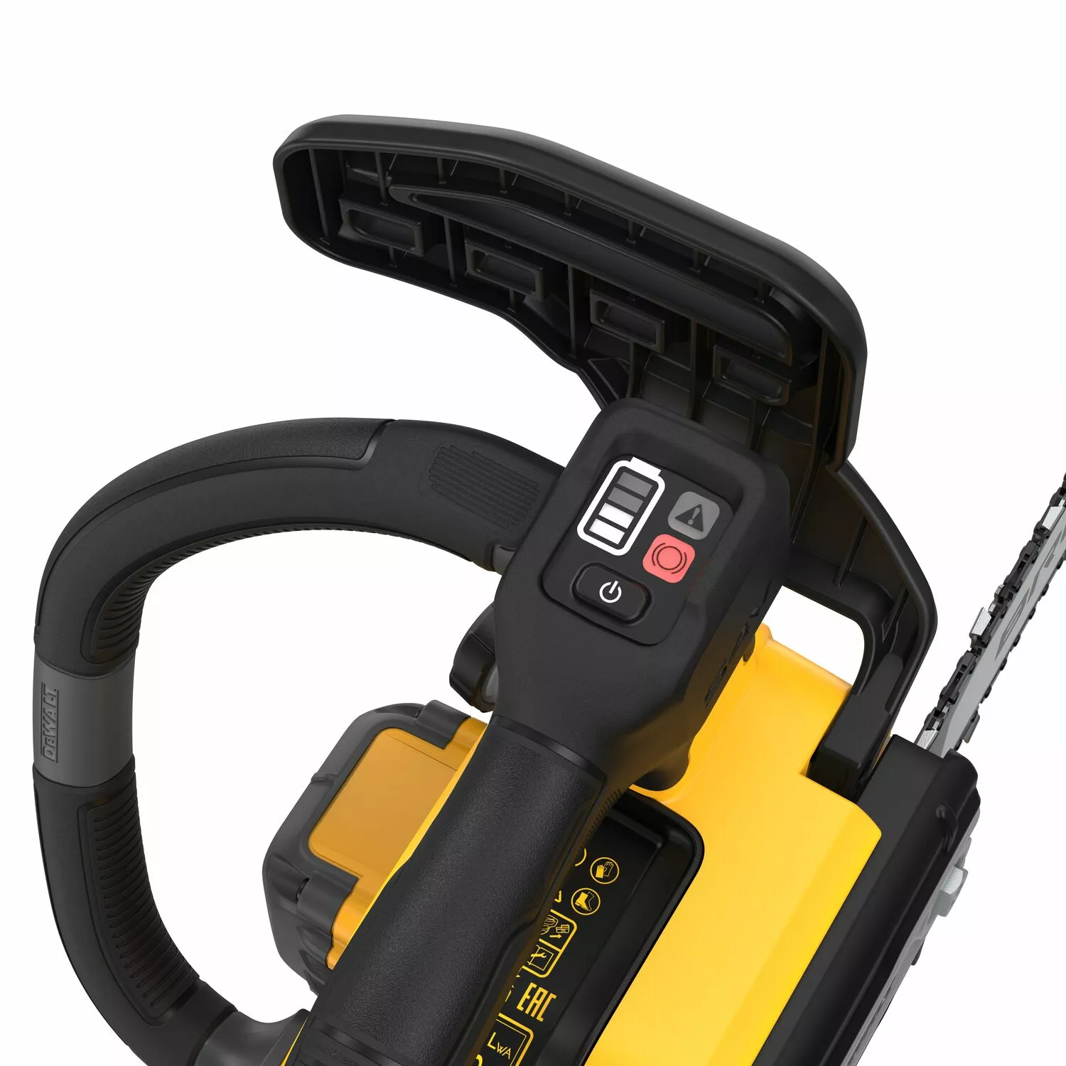 DeWALT DCMCST635X1 54V XR FLEXVOLT Ensemble de Tronçonneuse à Manche Supérieur sans Fil (1x Batterie 9.0Ah) - Moteur sans Balais - 35cm-image