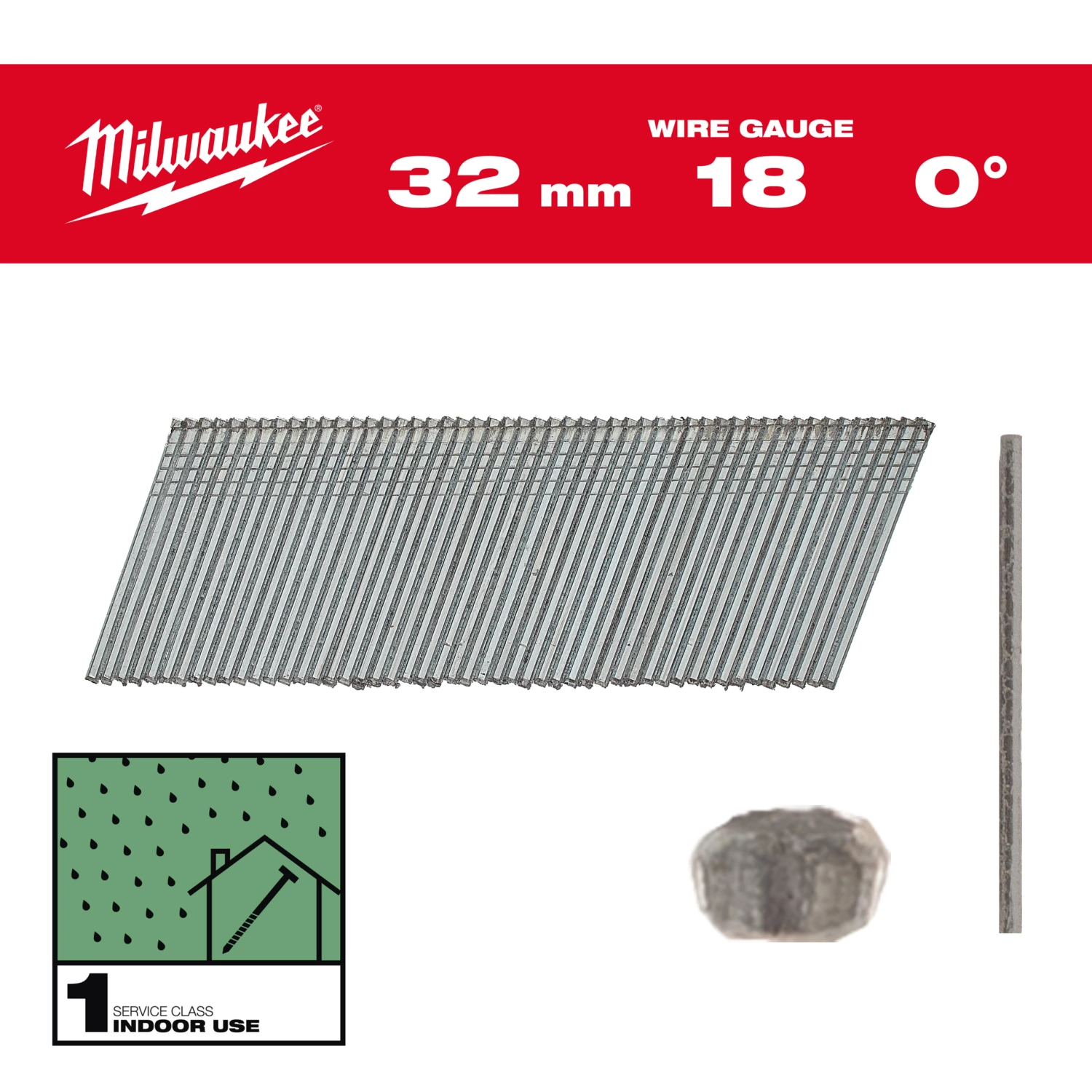 Milwaukee 4932492553 Nagels brad 18G/32mm/RC/G/SC1-5kpc-image