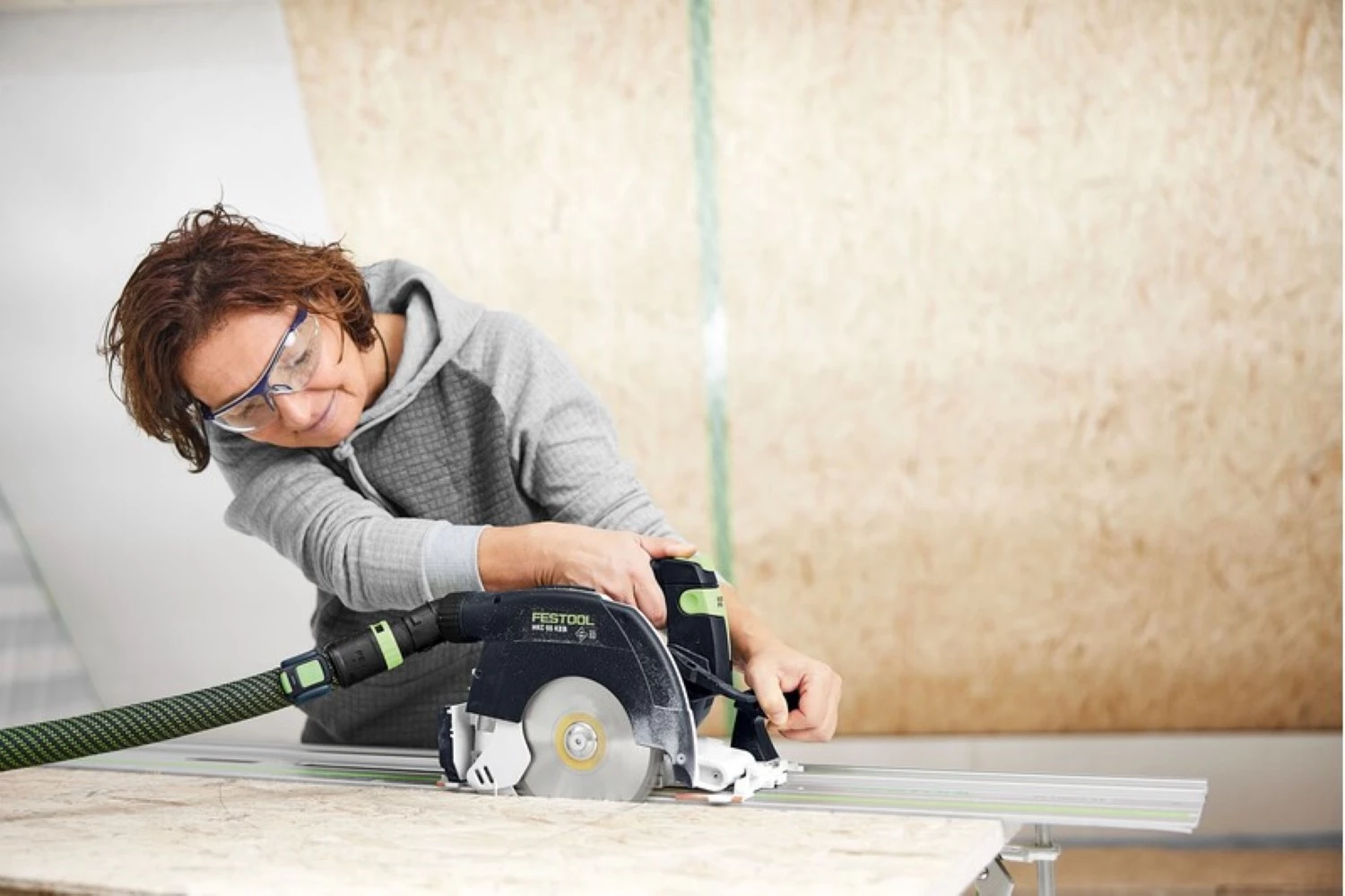 Festool HKC 55 KEB-Basic 18V accu pendelkapzaag body in systainer-image