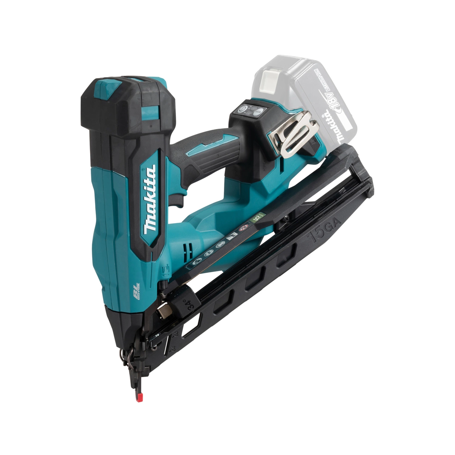 Makita DBN620Z 18V Li-ion Accu brad tacker body - 15Ga-image