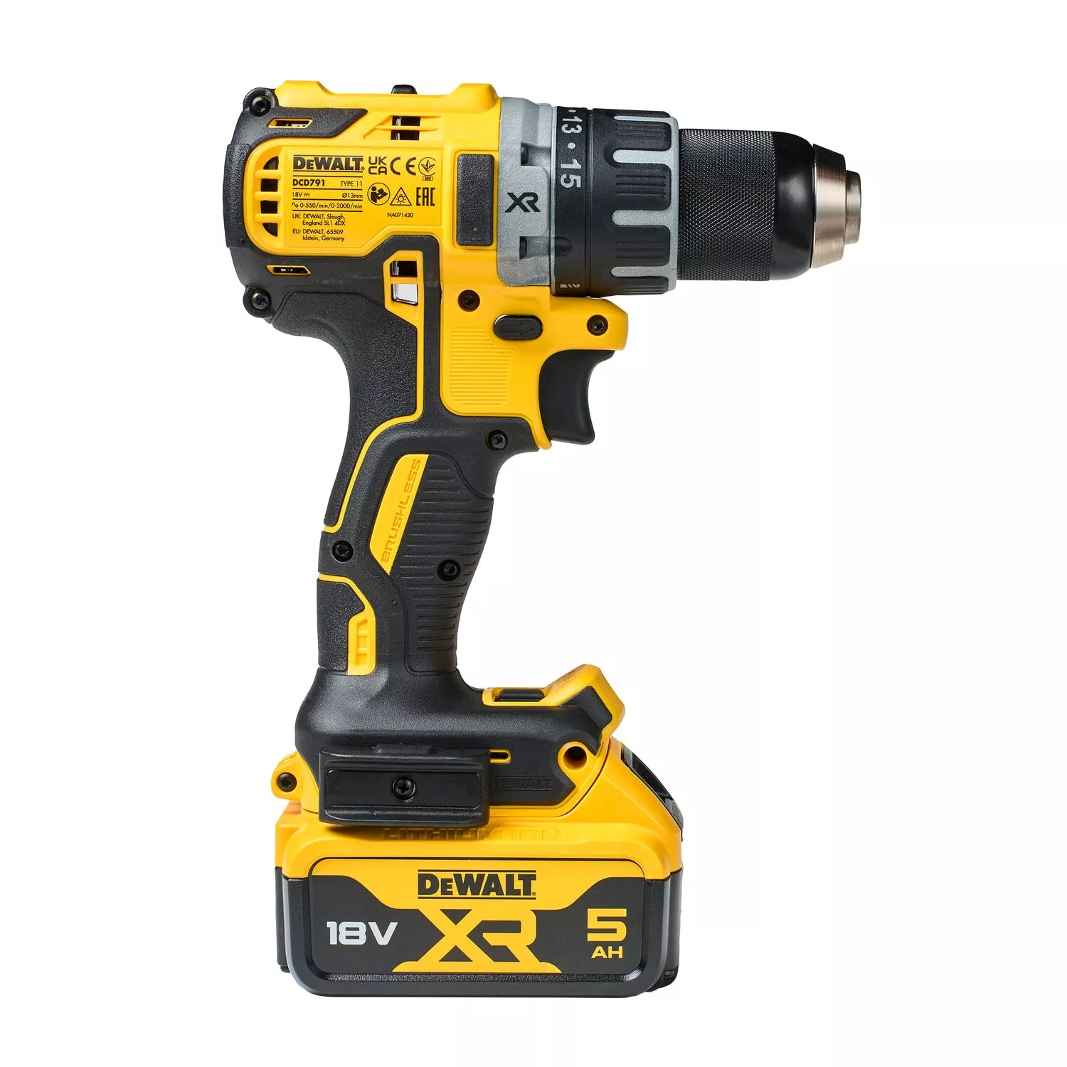 DeWALT DCD791NT 18V Li-ion XR accu boor-/schroefmachine body in TSTAK - koolborstelloos-image