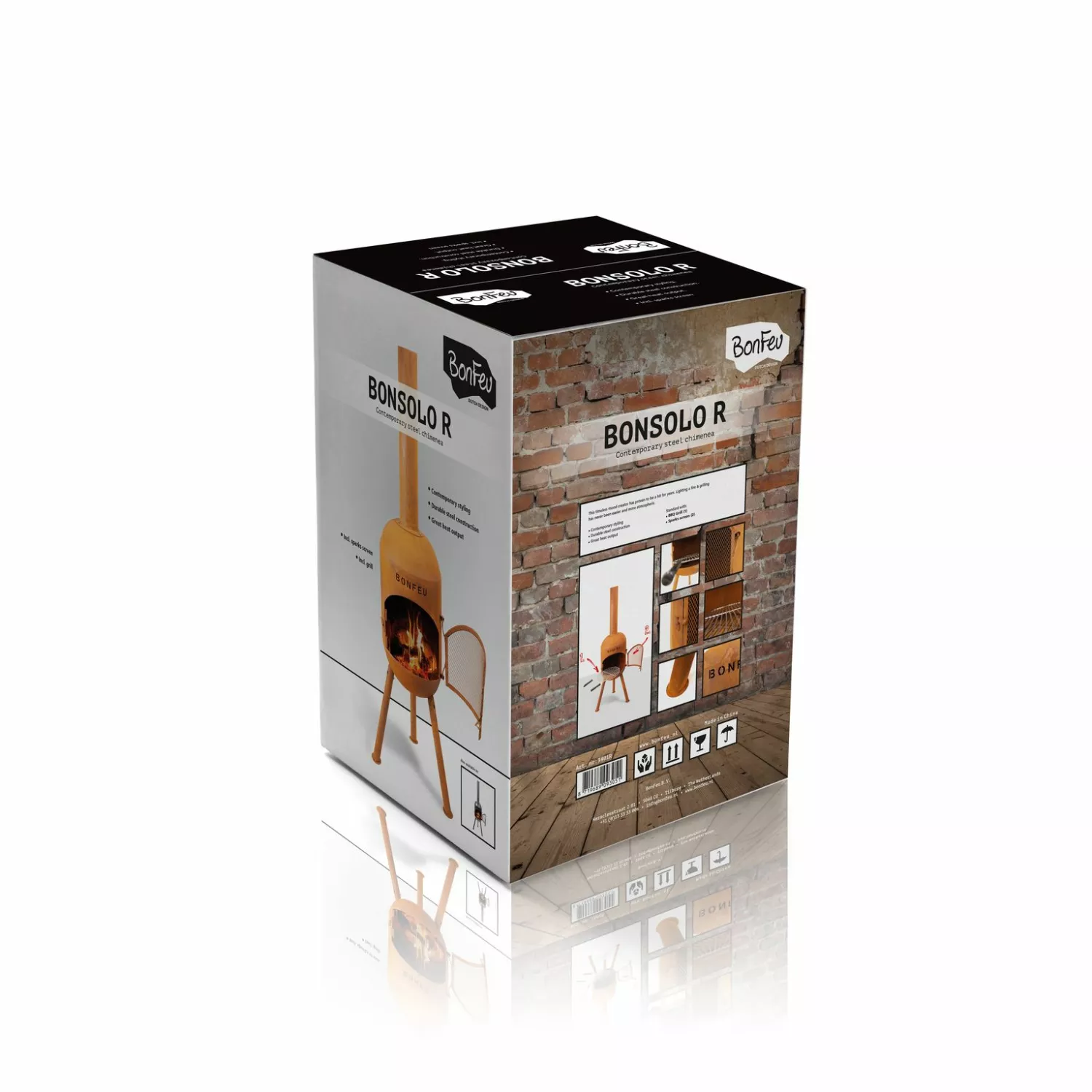 BonFeu 3401R Brasero et cheminée d'extérieur-image