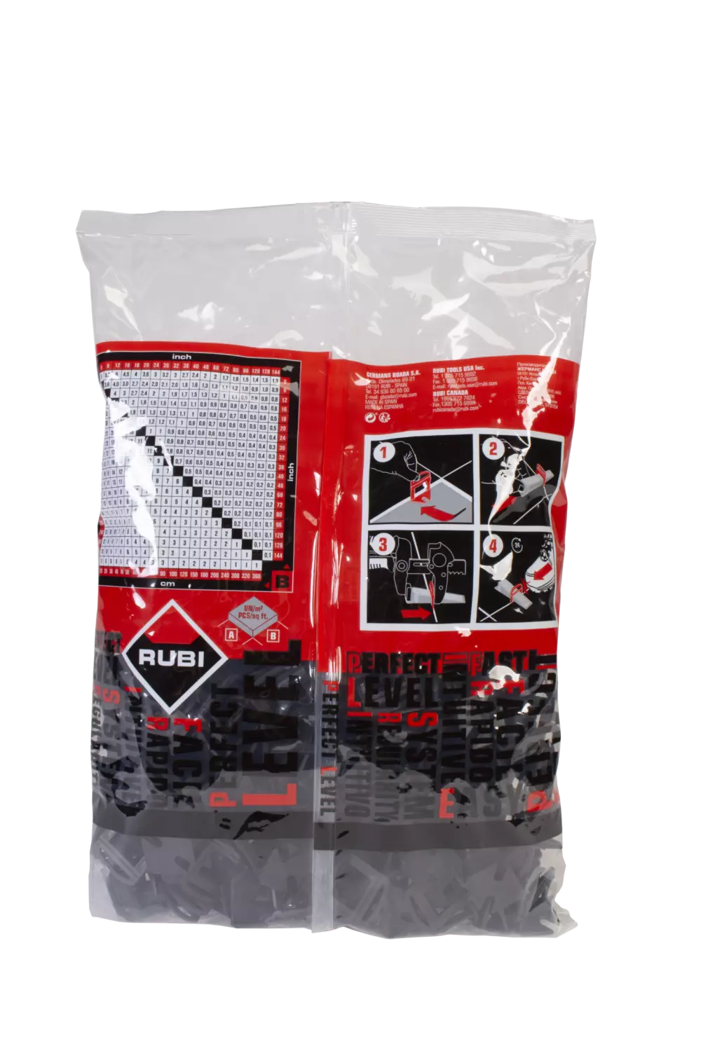 Rubi 02854 Delta Levelling Clips - 2,0mm - 3-12 mm (400st)-image