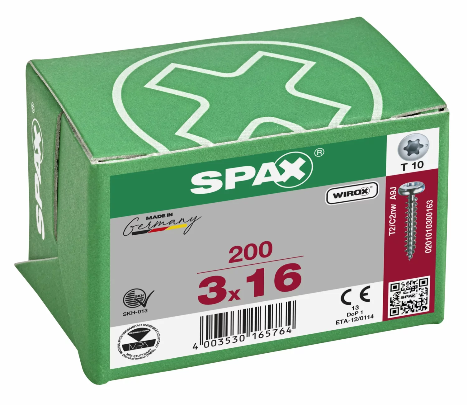 SPAX Universele schroeven cilinderkop - voldraad - T10 - 3.0x16 mm (200st)-image