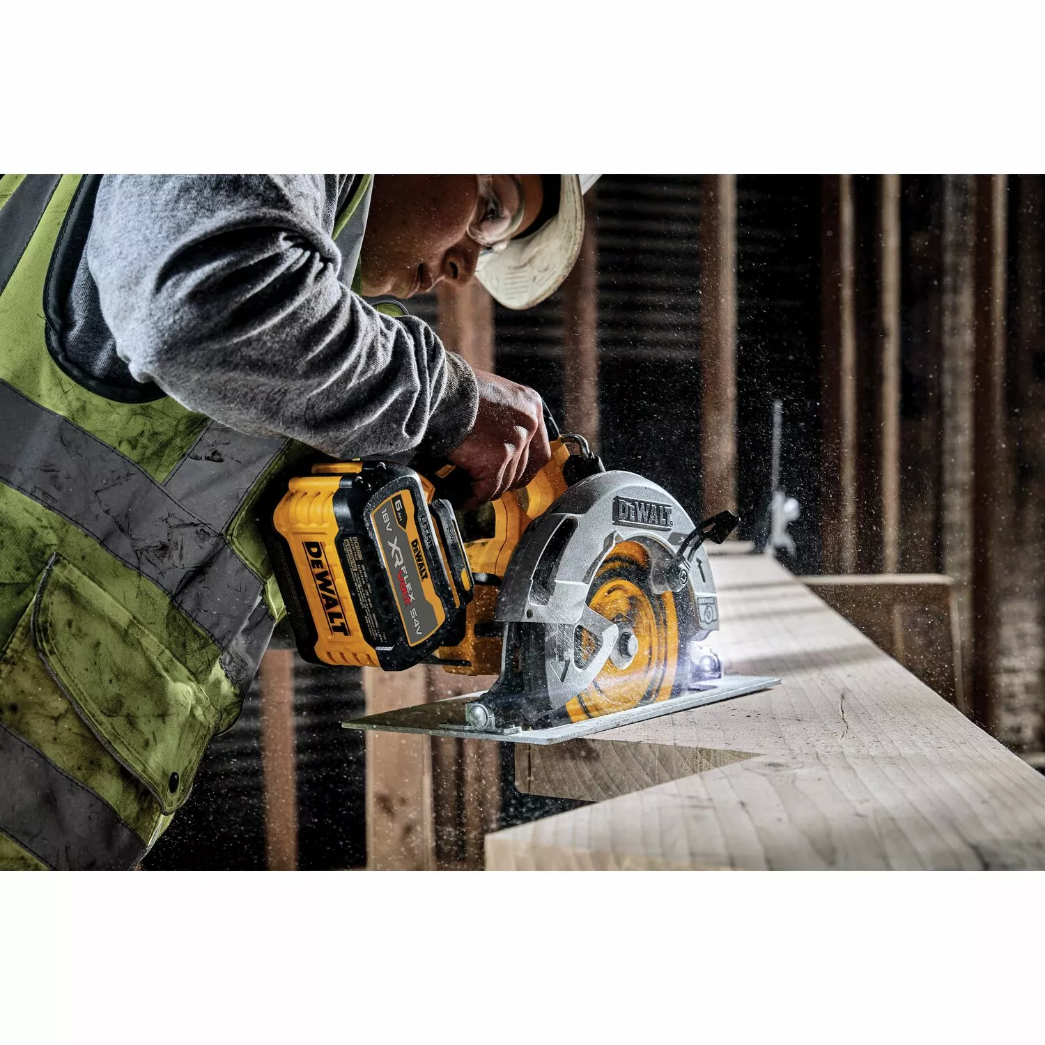 DeWALT DCS573NT-XJ 18V Li-ion FlexVolt Accu Cirkelzaag body in TSTAK koffer - 190 mm-image