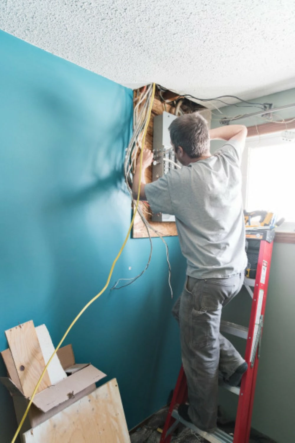 Ruban isolant en vinyle 3M 165 Temflex Bleu - 20 m x 19 mm-image