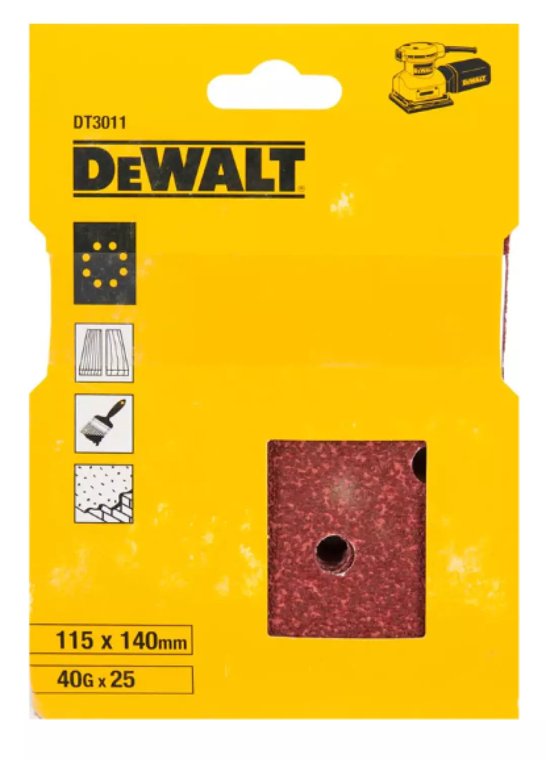 DeWALT Schuurpapaier 1/4 115x115