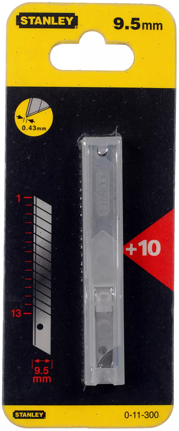 Stanley 0-11-300 - Lames de Cutter 9mm - 10 pcs/distributeur-image