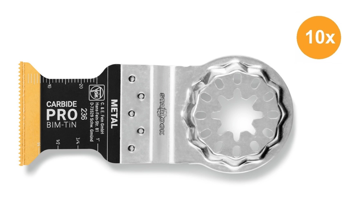 Fein 63502236240 Lame de scie E-Cut Carbide Pro (10pcs) - 35 x 45 mm-image