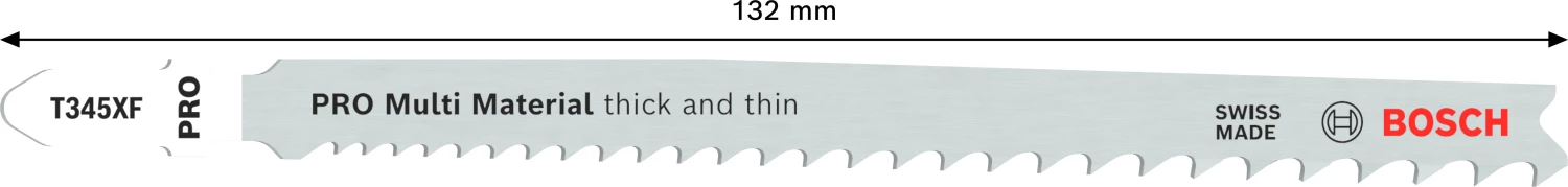 Bosch 2608634994 - Lame de scie sauteuse T345 XF Progressor for Wood and Metal 5x-image