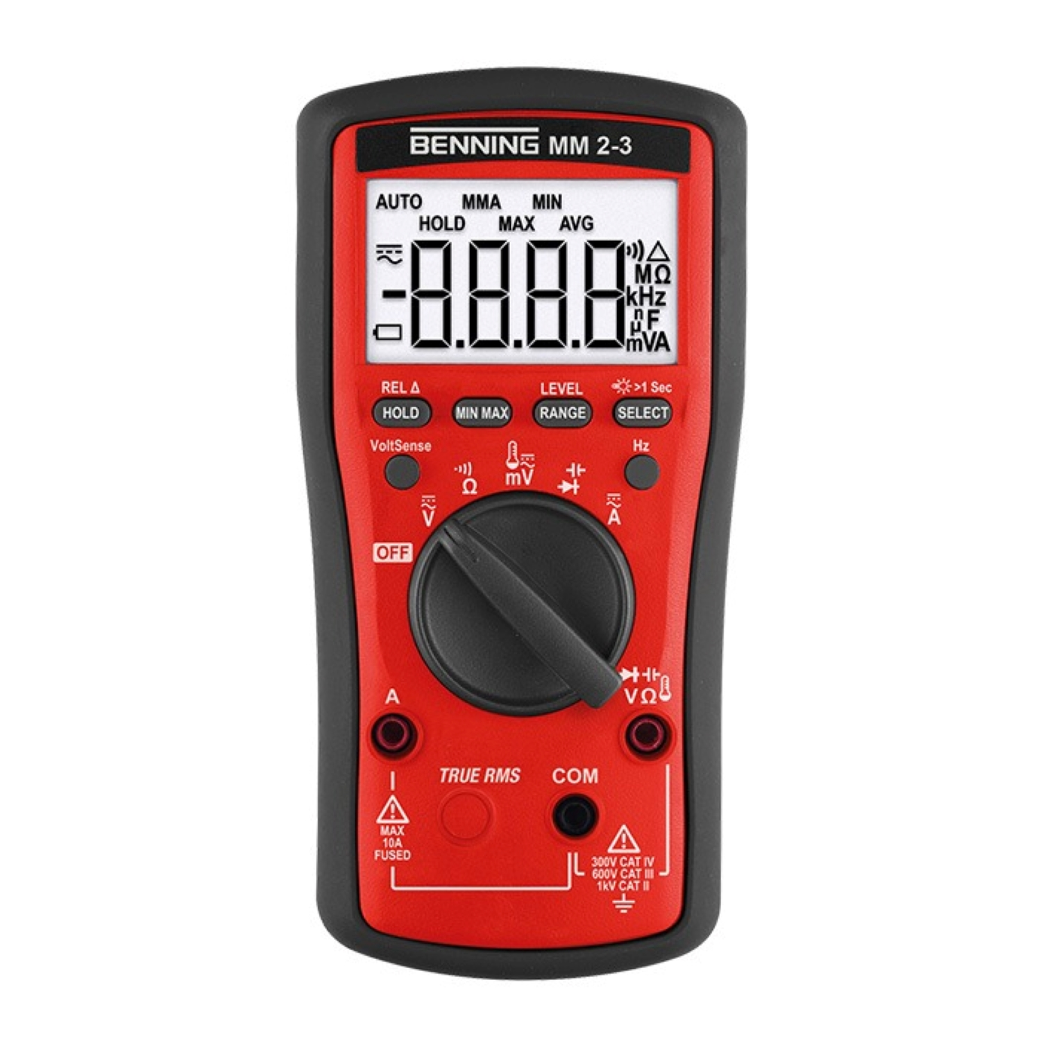 Benningmm 2-3 Digitale Multimeter TRUE RMS - AC/DC 1000V & 10A - CAT III 1000V / CAT IV 600V-image