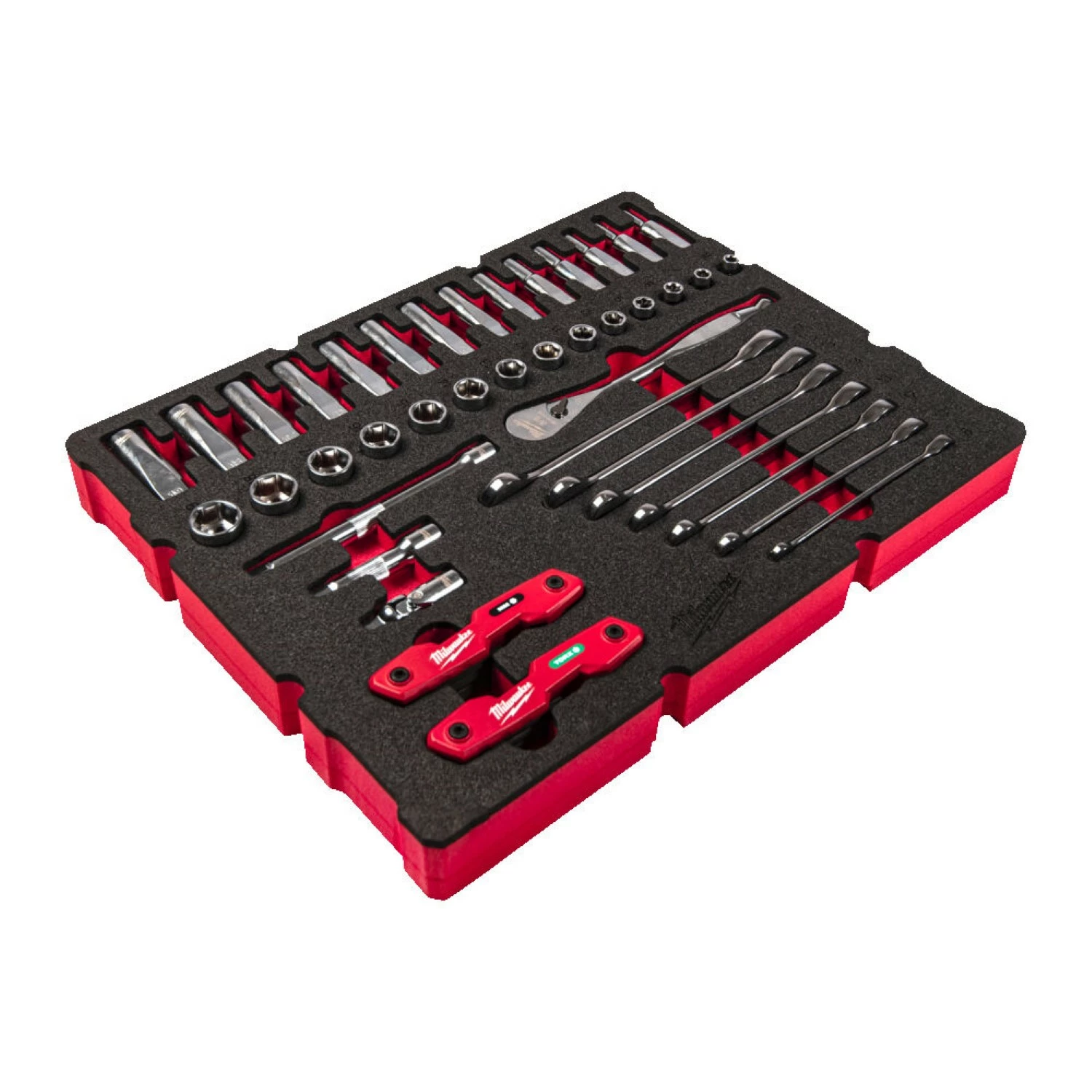 Milwaukee Ringratel-steeksleutel set 4932493640 PACKOUT™ Foam Inlay MAXBITE™ - 55-delig-image