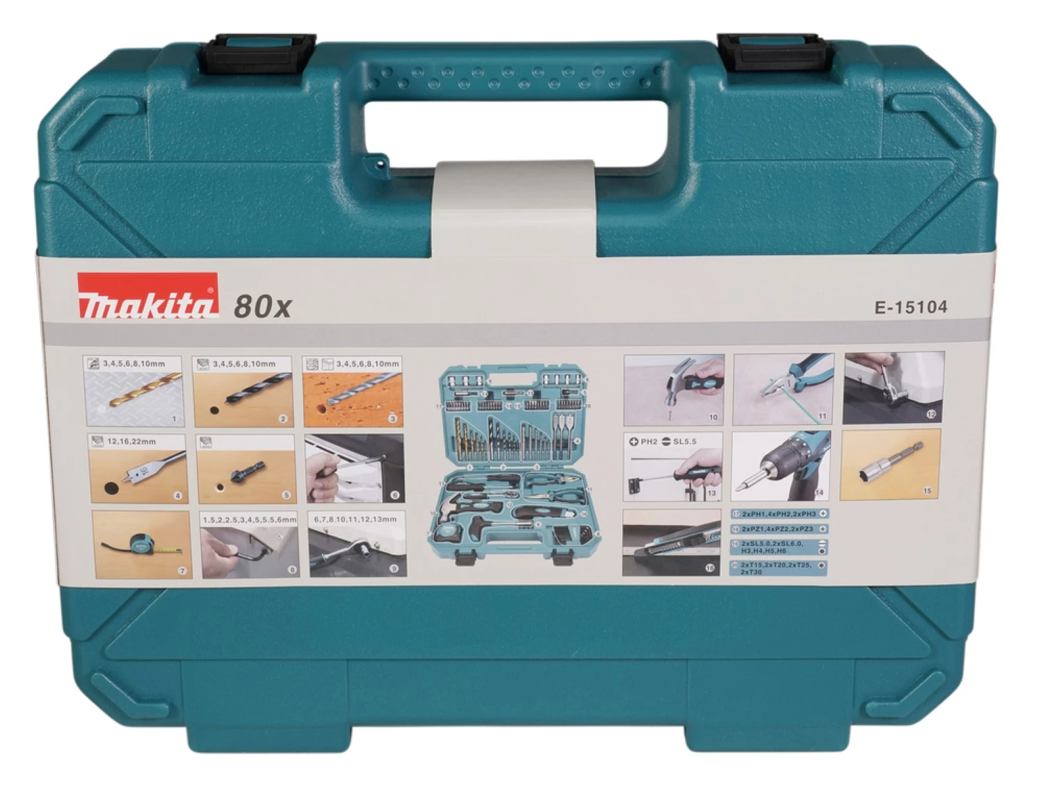 Makita E-15104 Gereedschapset in koffer - 80-delig-image