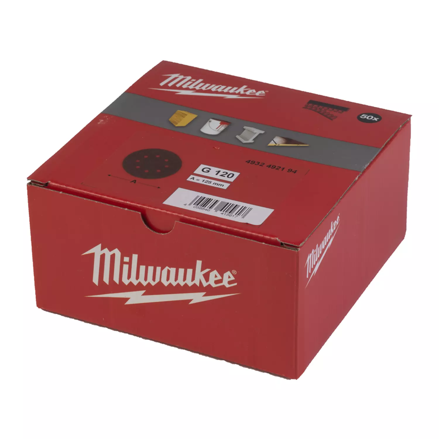 Milwaukee 4932492194 Schuurpapier 125 mm - korrel 120 - 50 st-image