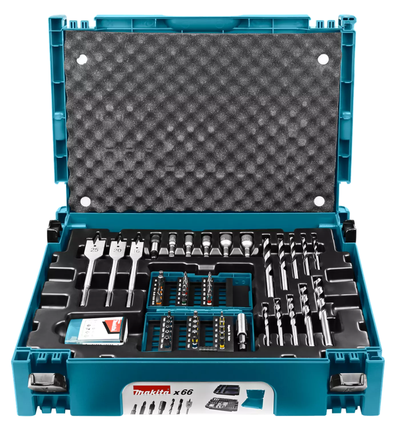 Makita B-43044 - Coffret ensemble accessoires 66 pièces en coffret MAKPAC-image