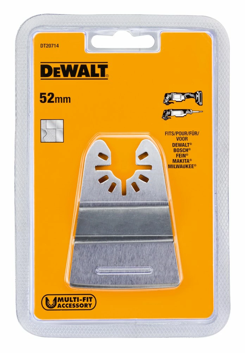 DeWALT DT20714 universeel multitool schaafzaagblad - 52mm-image