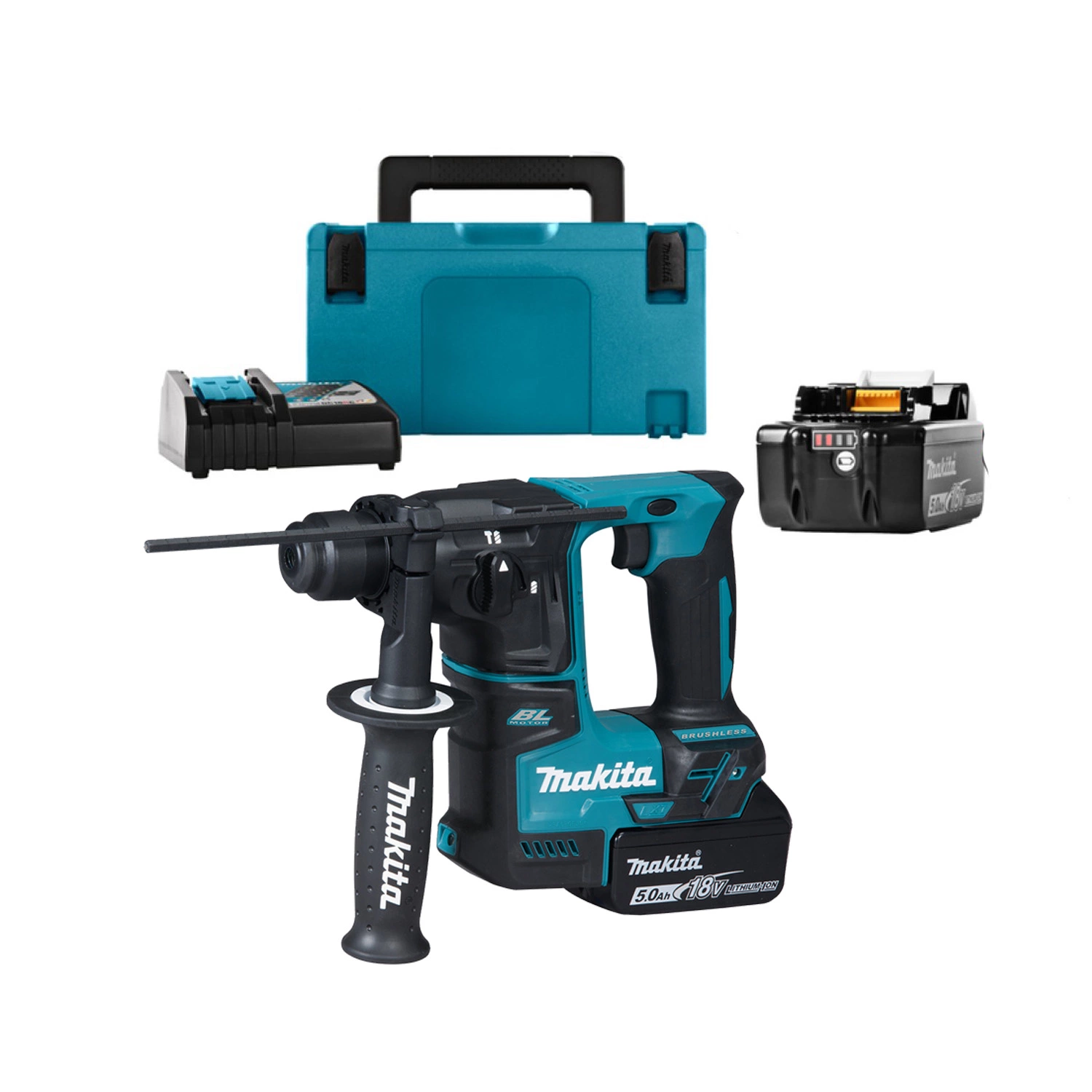 Makita DHR171RTJ Perforateur SDS-plus sans-fil - 18V Li-ion - 2 batteries 5,0 ah - MAKPAC - 1,2 J-image