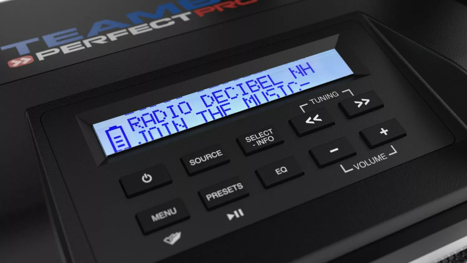 PerfectPro TEAMBOX TBX2 Bouwradio - FM RDS / DAB+ - AUX-in - bluetooth - oplaadbaar (ingebouwde lithium accu)-image