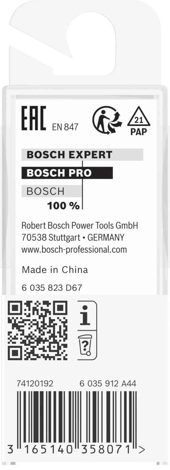 Bosch 2608628346 - Fraise à araser 8 mm, D1 9,5 mm, L 25,4 mm, G 68 mm-image