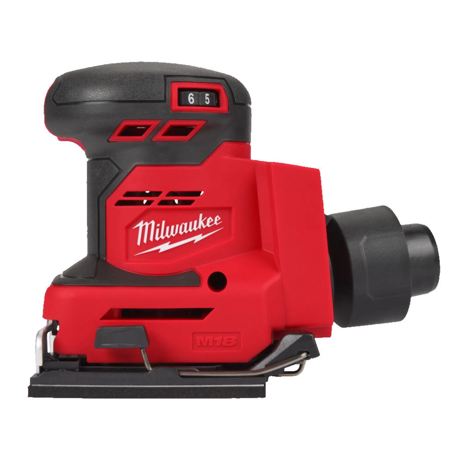 Milwaukee M18 BQSS-502B 18V Li-ion accu vlakschuurmachine set (2x 5.0Ah) in transporttas-image