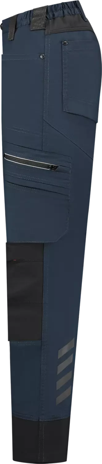 Workman 90251 STRETCH Worker Pantalon de travail P2S Femme - Bleu marine / Noir - Taille 44 (34/32)-image