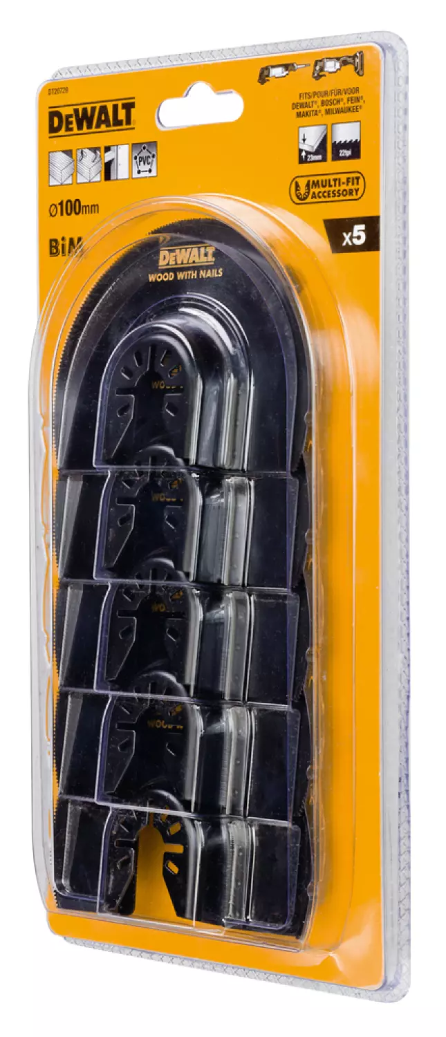 DeWALT DT20729 BiM Segmentzaagblad - 102mm - 5st - gebogen-image