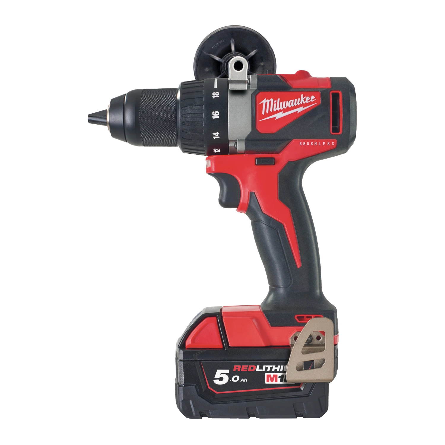 Milwaukee M18 BLDD2-502X 18V Li-Ion accu schroefboormachine set (2x5.0Ah) in HD-box - koolborstelloos - 82Nm-image