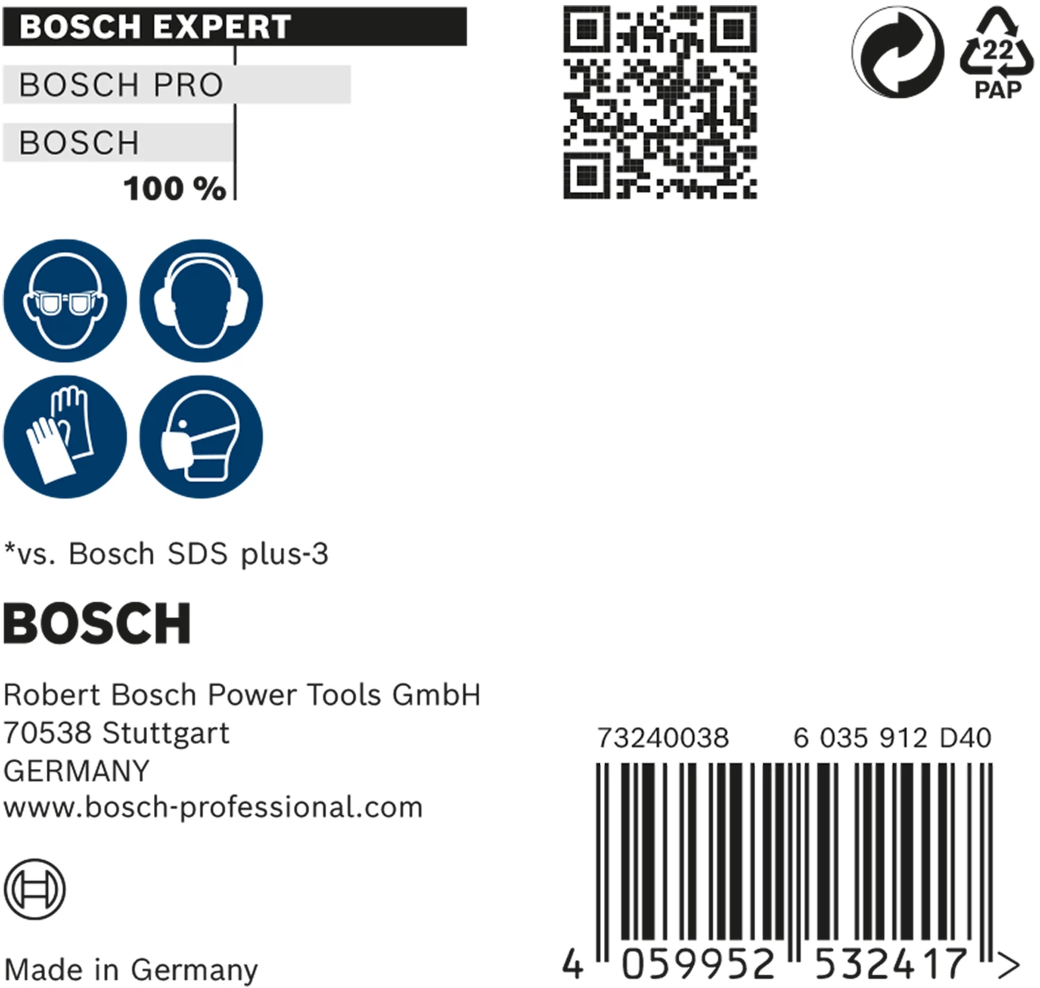 Bosch EXPERT 2608900168 - EXPERT Foret SDS plus-7X 10st 8x150x215mm-image