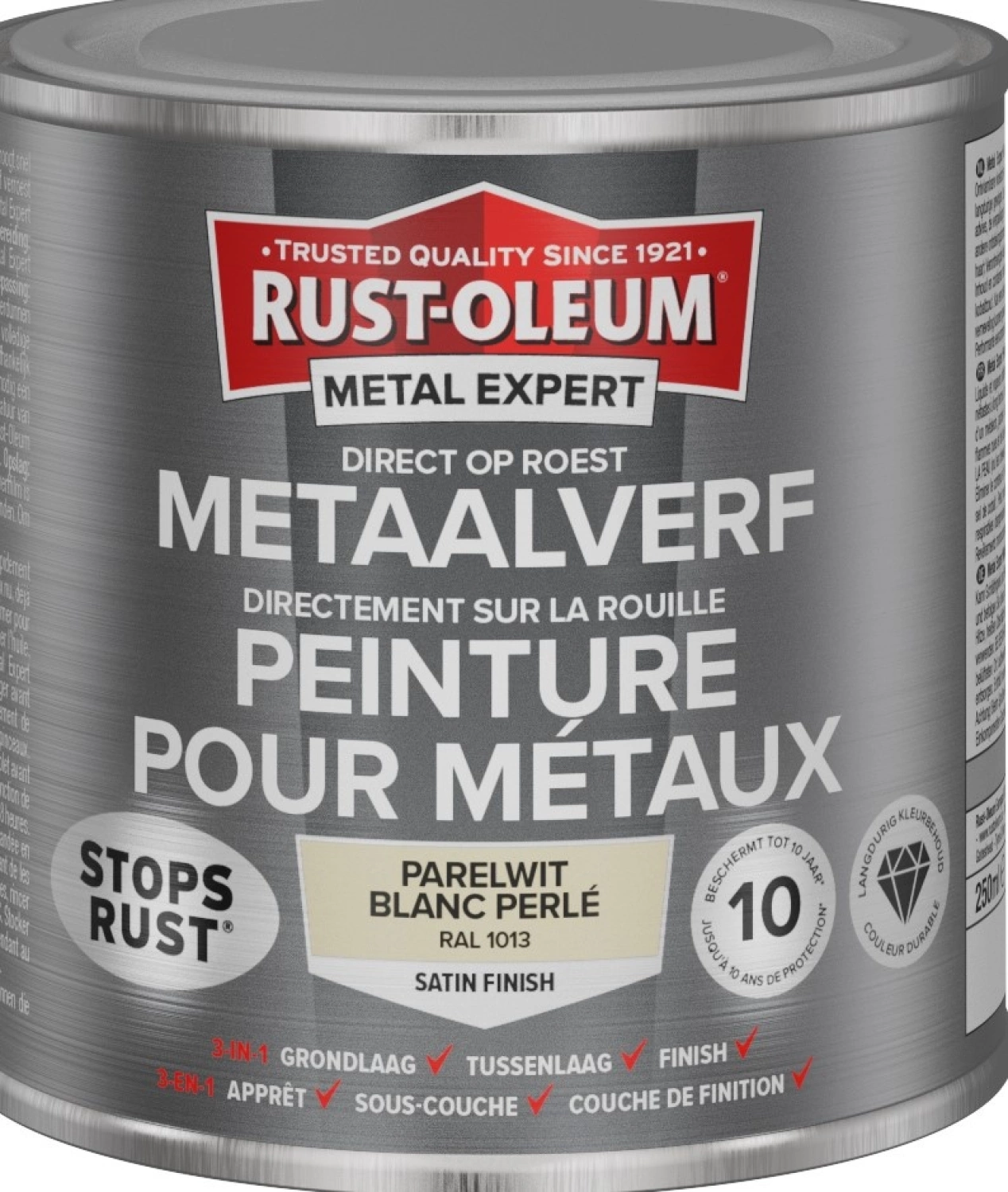 Rust-Oleum MetalExpert Zijdeglans - RAL 1013 parelwit - 250ml-image