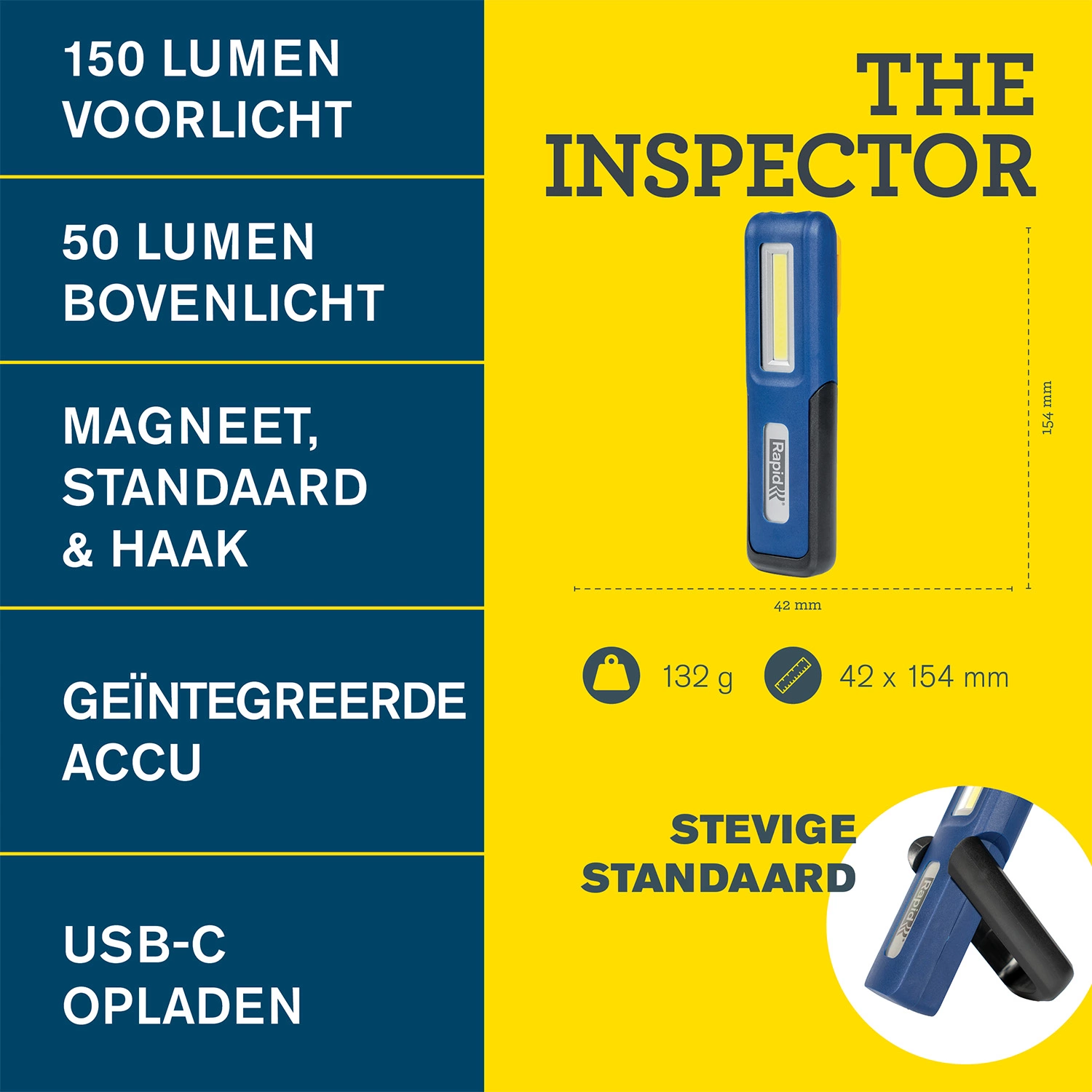 Rapid The Inspector Zaklamp - 150Lm - IP42-image