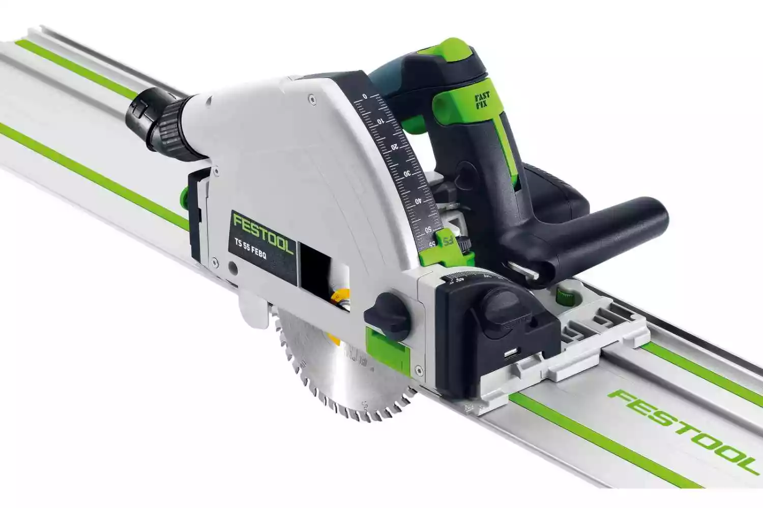 Festool TS 55 FEBQ-Plus-FS Invalcirkelzaagmachine incl. geleiderail in systainer - 1200W - 160mm-image