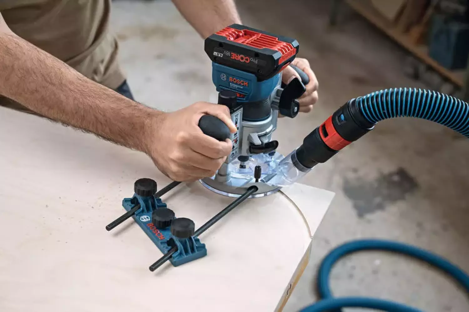 Bosch GKF 18V-8 18V batterie Défonceuse avec accessoires dans un coffret L-boxx - 8 mm-image