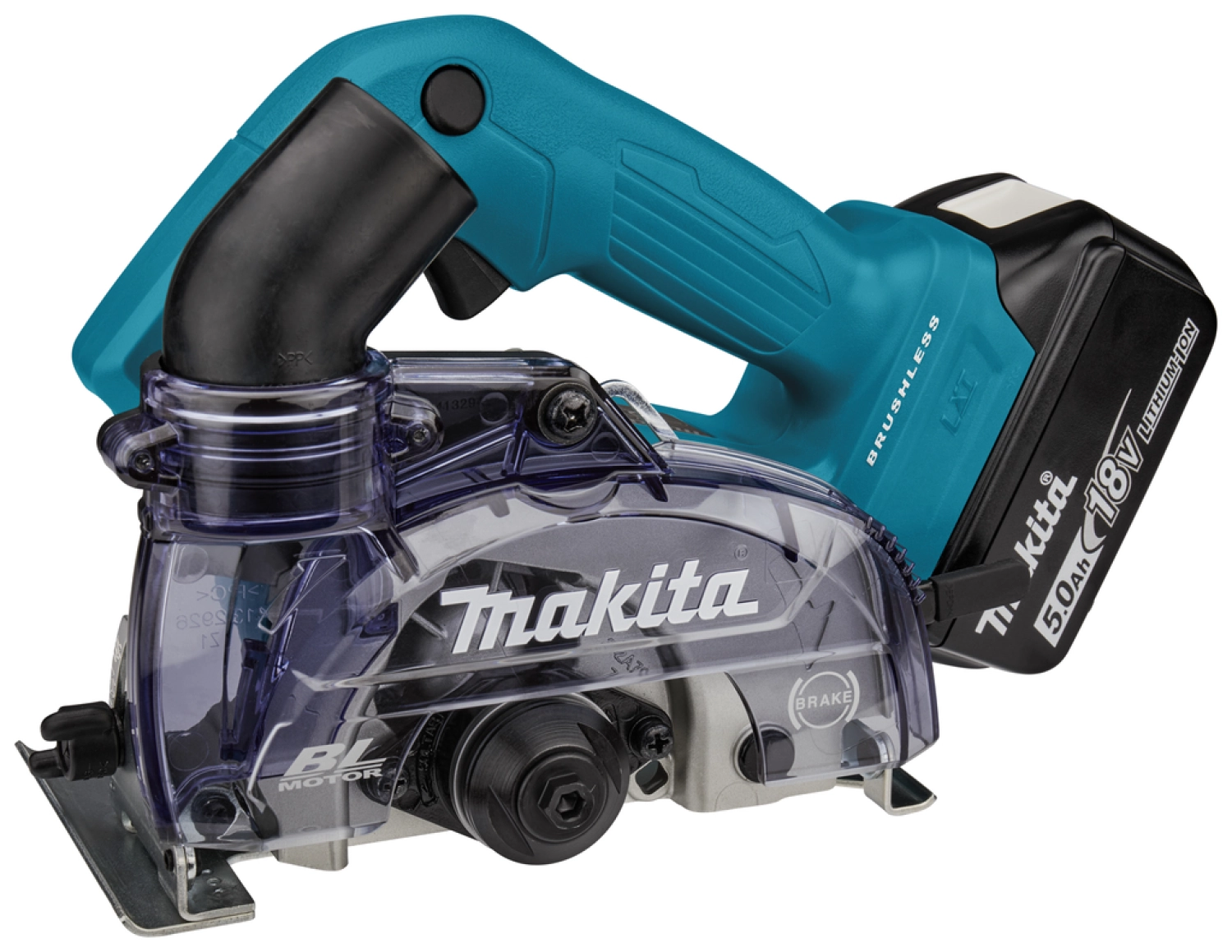 Makita DCC500RTJ 18V Li-ion accu diamantsnijder set (2x 5,0Ah) in Mbox - 125mm-image