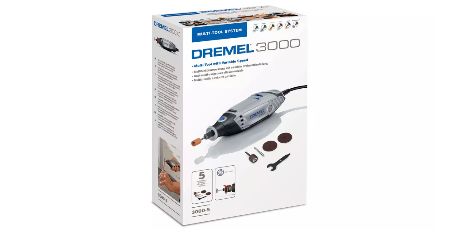 Dremel 3000-5 Multitool incl. 5-delige accessoireset - 130W-image