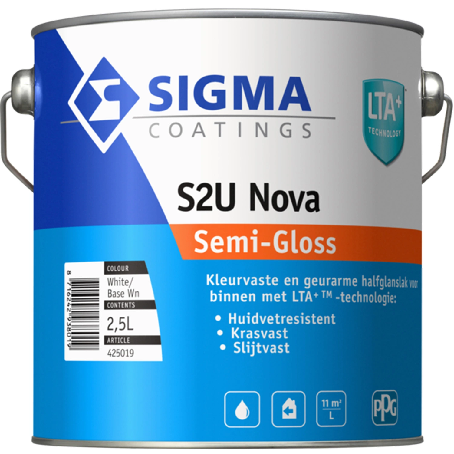 Sigma S2U Nova Semi-Gloss - op kleur gemengd - 2,5 L-image