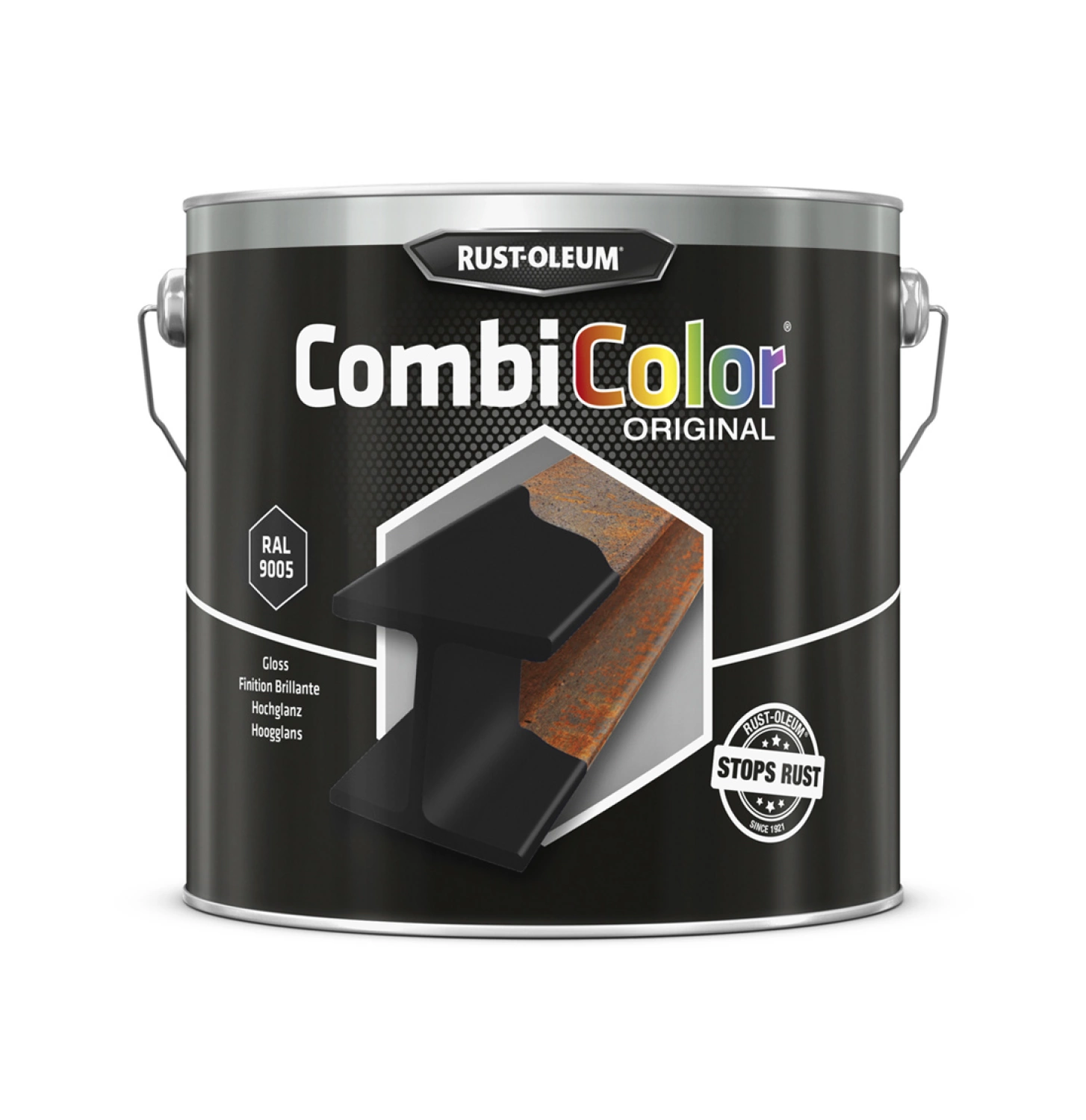 Rust-Oleum Combicolor Hoogglans - RAL 9005 gitzwart - 0,75L-image