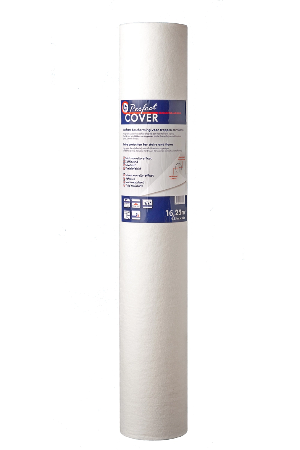 Verbo 28525 - Bâche de protection autocollante PerfectCover Standard - 0,65x25m - 16,25m²-image