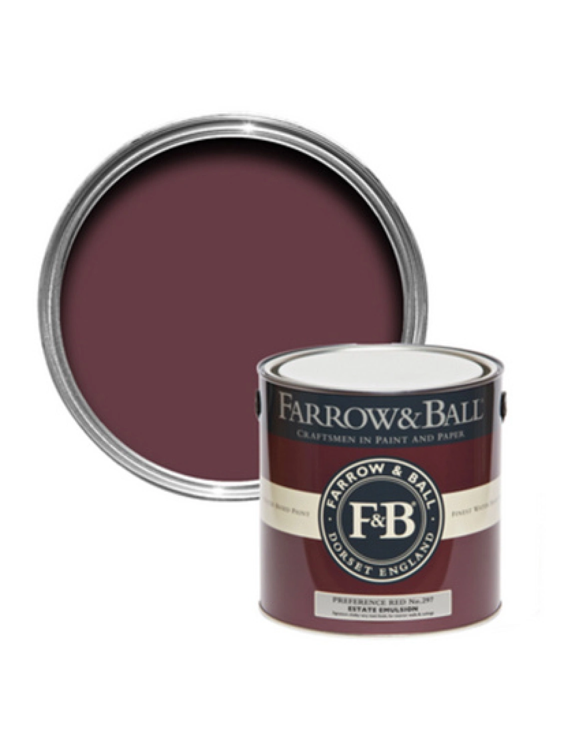 Farrow & Ball Modern Eggshell Preference Red No.297 - 2.5L-image