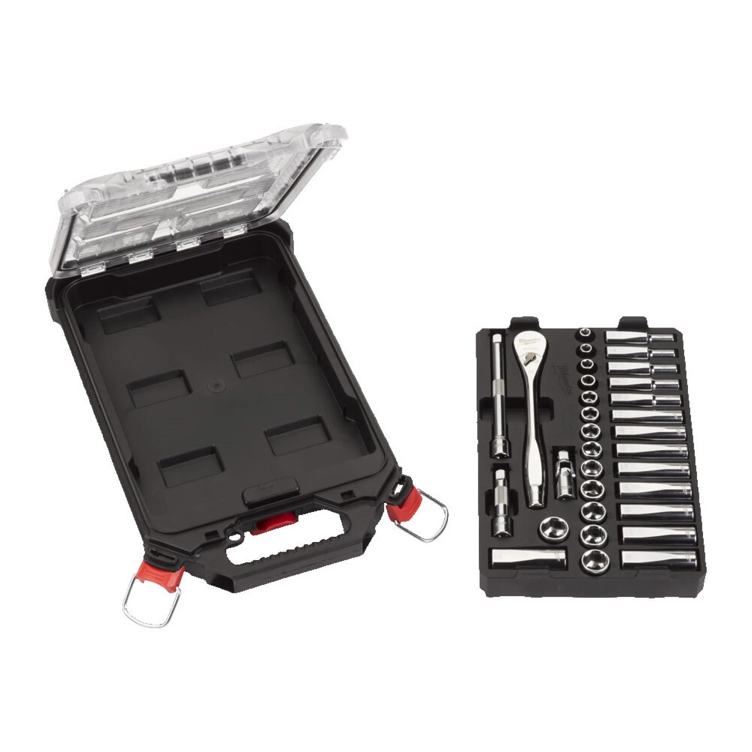 Milwaukee 4932478813 32-delige Ratel- en doppenset - in PACKOUT™ compact slim organiser - 3/8"-image