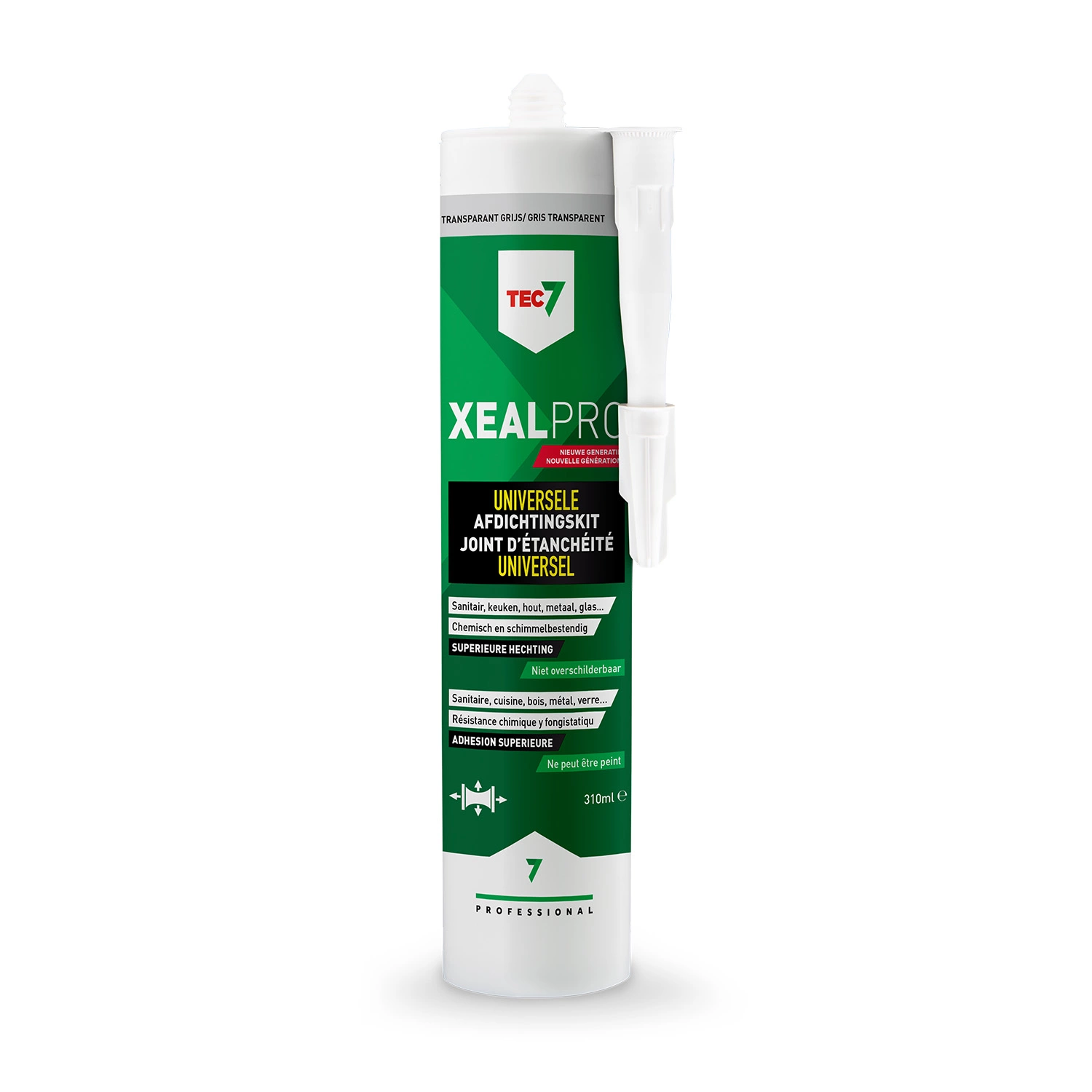 TEC7 XealPro Universele kit - Transparant grijs - 310ml-image