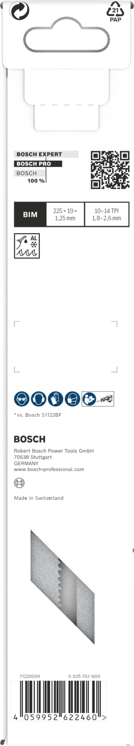 Bosch 2608659001 PRO S1125VF Lame de scie sauteuse Démolition - métal (2 pcs)-image