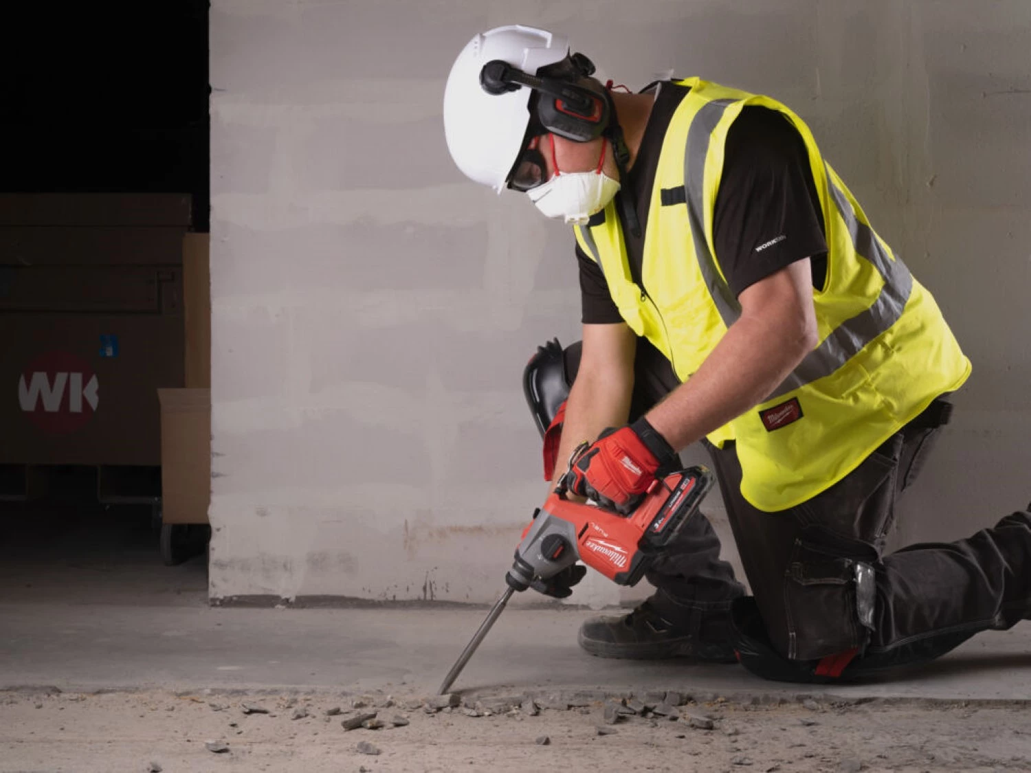 Milwaukee M18 FHAC16-0X 18V Li-ion accu compact SDS-plus combihamer body in HD Box - 1,7J-image