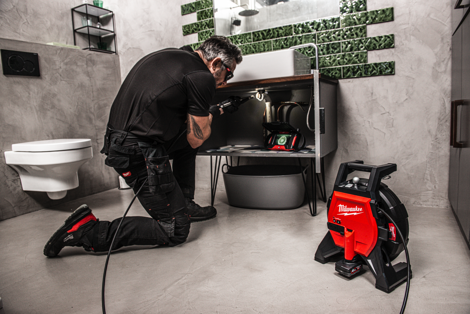 Milwaukee M12 SICO20-0 12V Li-ion accu Riool inspectiecamera HDR - 18mm x 20m-image