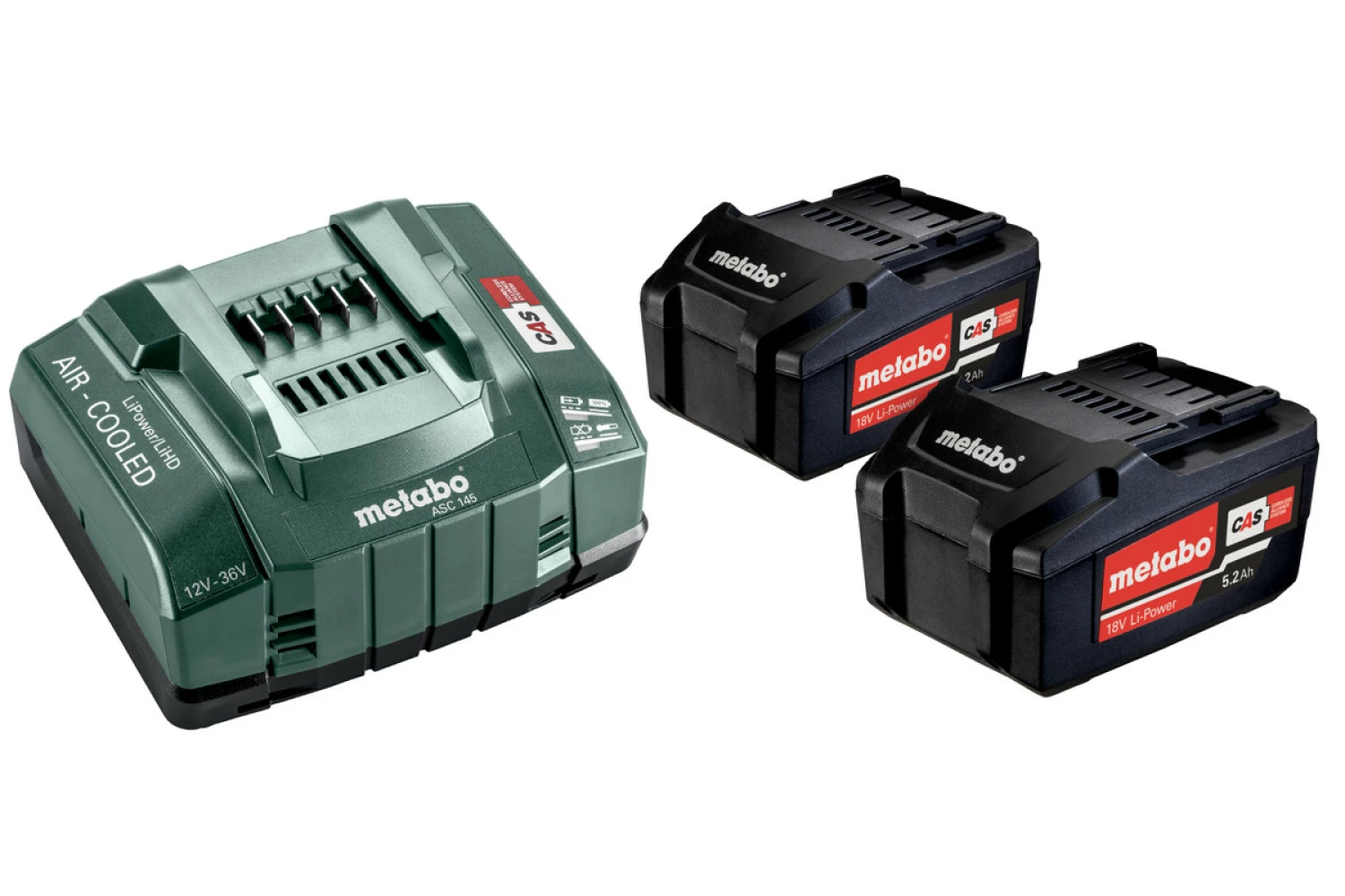 Metabo 685051000 Set de base Li-Ion 18V (2x batterie 5.2Ah) + chargeur-image